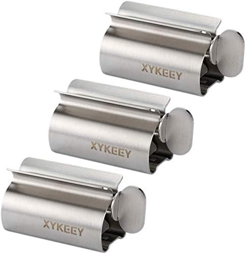 Toothpaste Tube Squeezer - Set of 3 Toothpaste Squeezer Rollers, Metal Toothp...