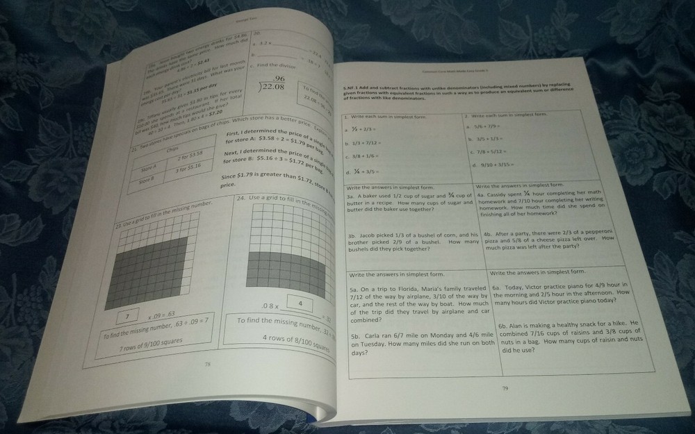 Common Core Math Made Easy, Grade 5
