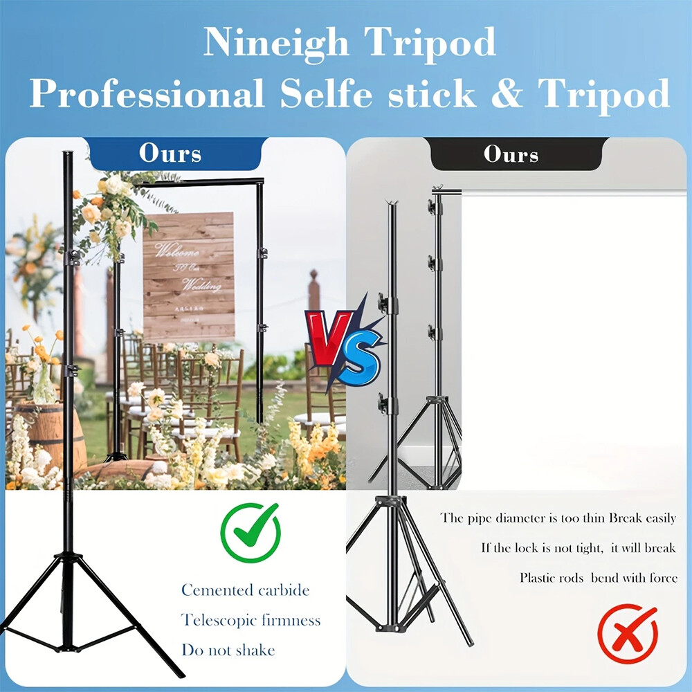 Backdrop Stand 6.5x6ft(WxH) Photo Studio Adjustable Background Stand Support Kit