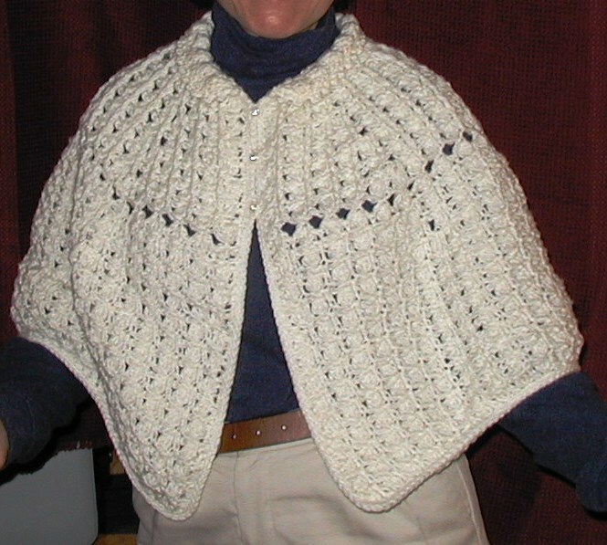 Lena Capelet Pattern in Crochet, 3 sizes