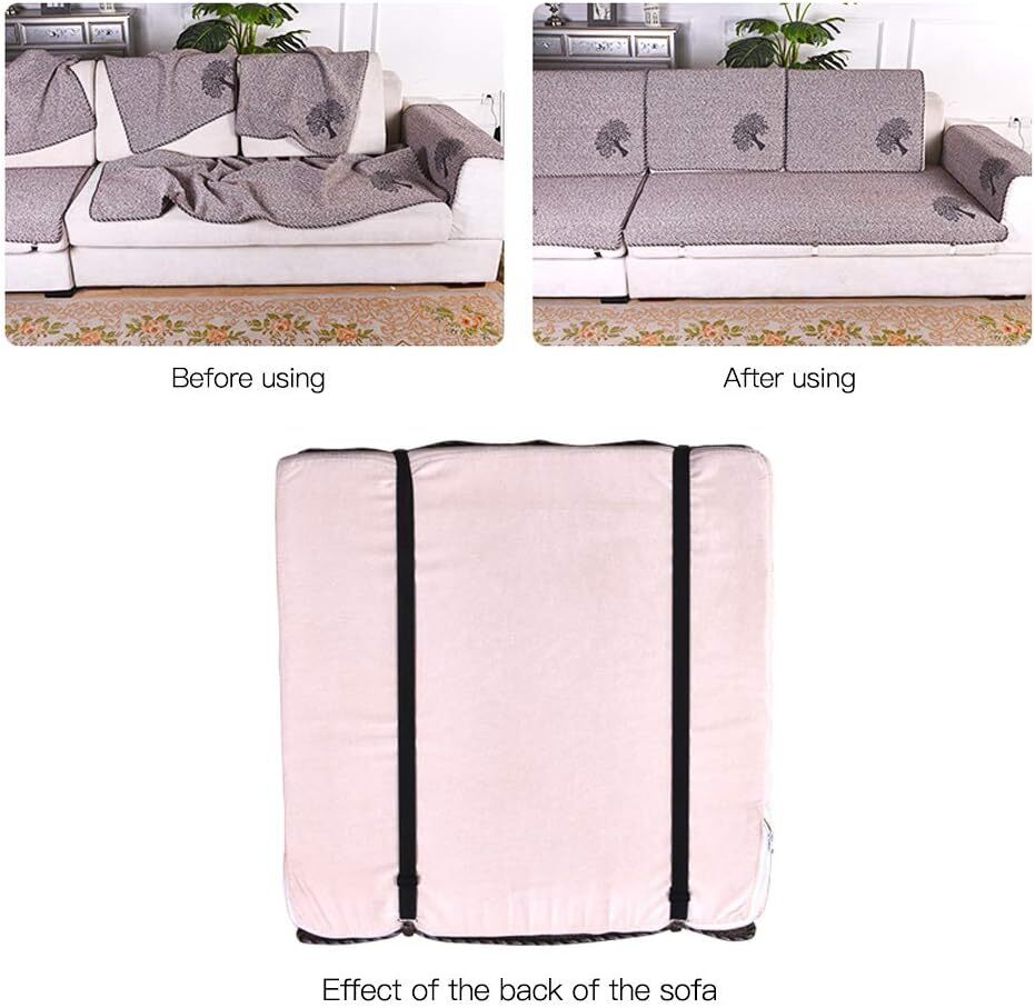 Adjustable Bed Sheet Clips, Sheet Fasteners Holder Straps and Suspender,