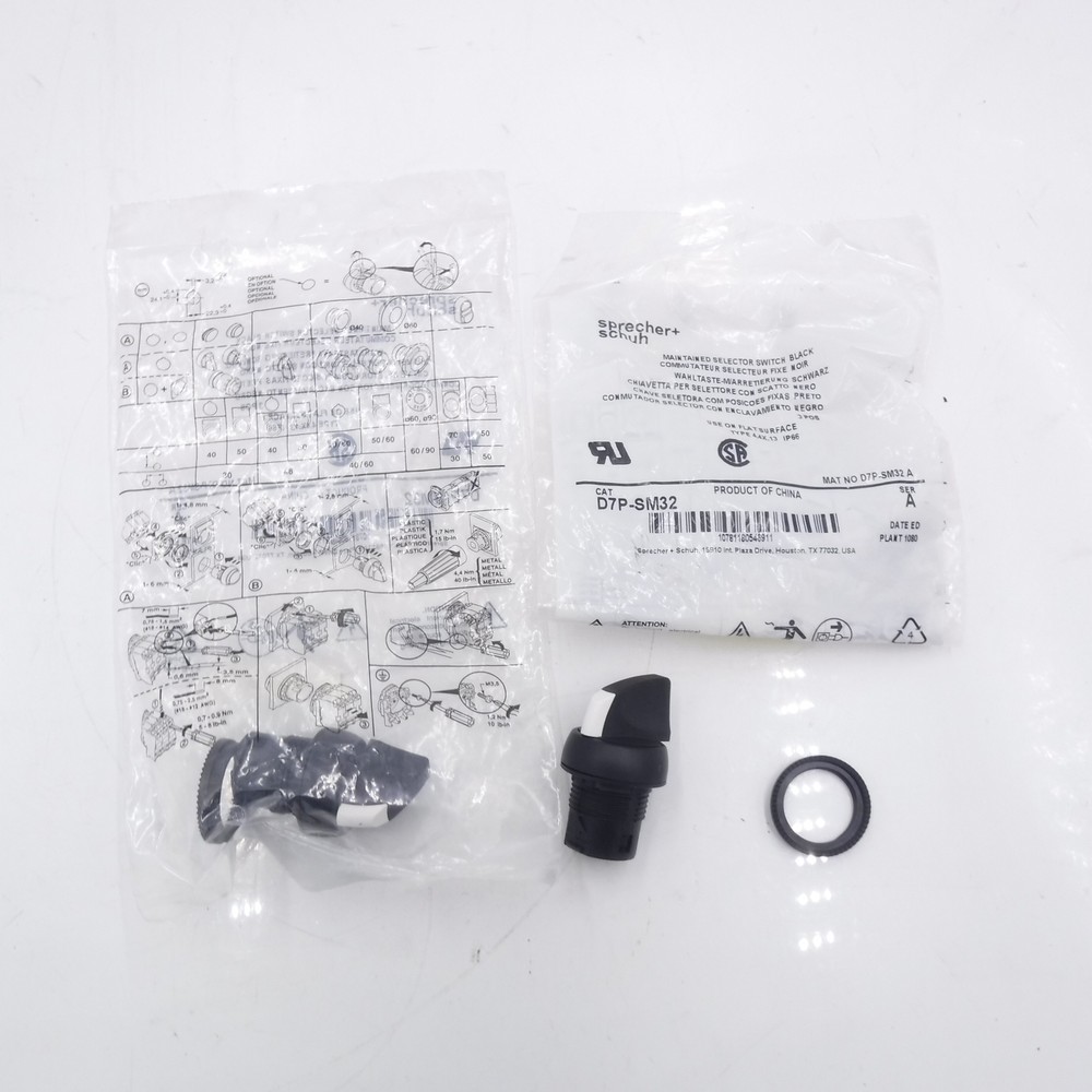 2 Pack Sprecher Schuh D7P-SM32 Selector Switch D7 22mm 3 Position
