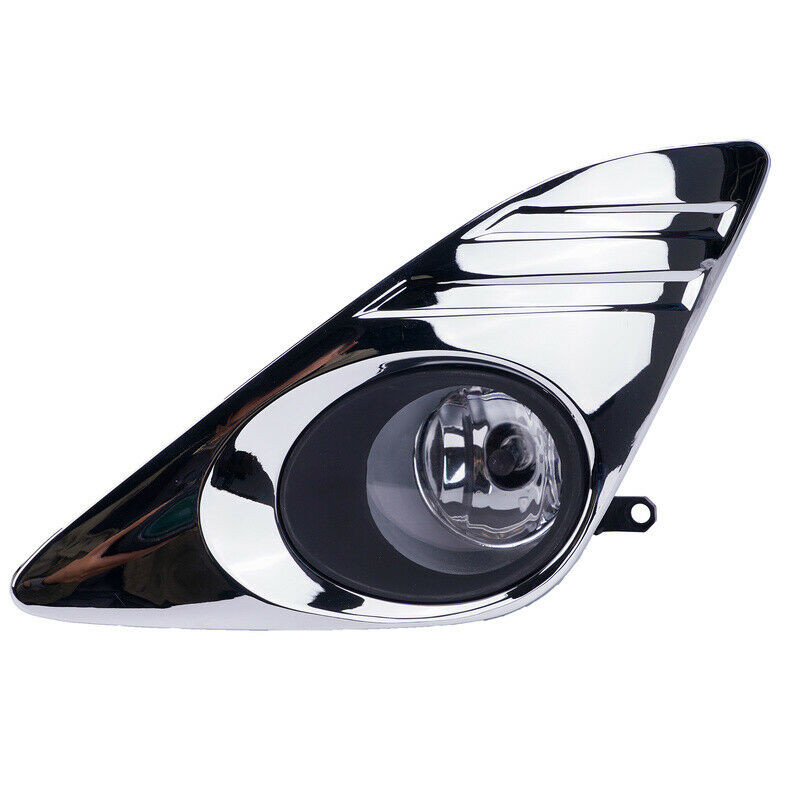 Clear Lens Fog Lights Lamps Chrome Cover Fits 2012 2013 2014 Toyota Camry Pair