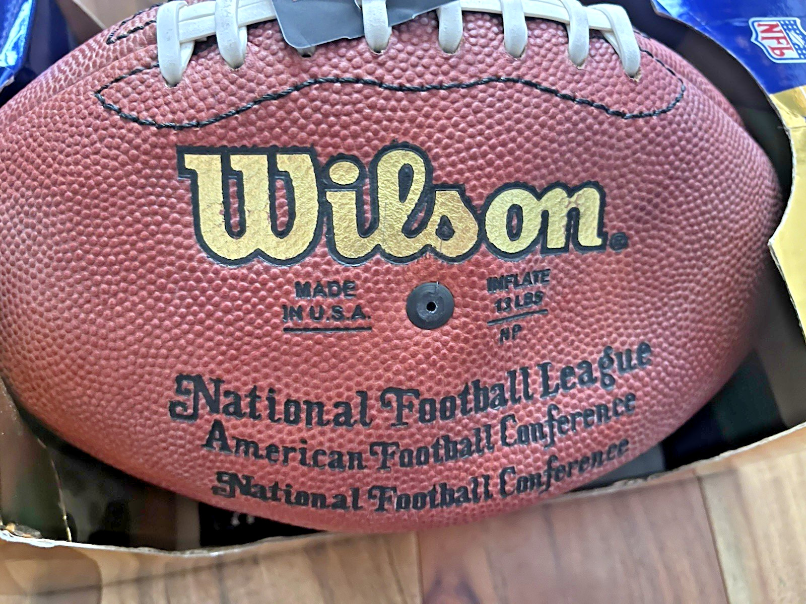 NEW WILSON OFFICIAL NFL PRO GAME BALL LEATHER FOOTBALL - Paul Tagliabue - READ