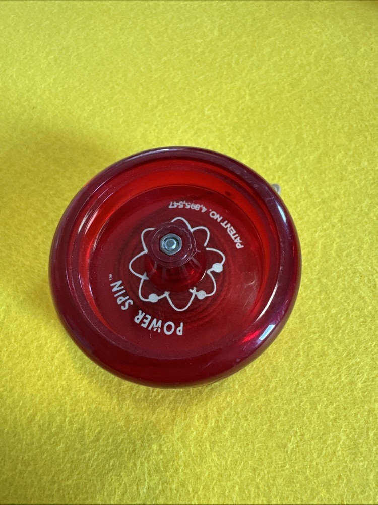 VTG Used Yomega Yo-Yo Translucent Red Power Spin