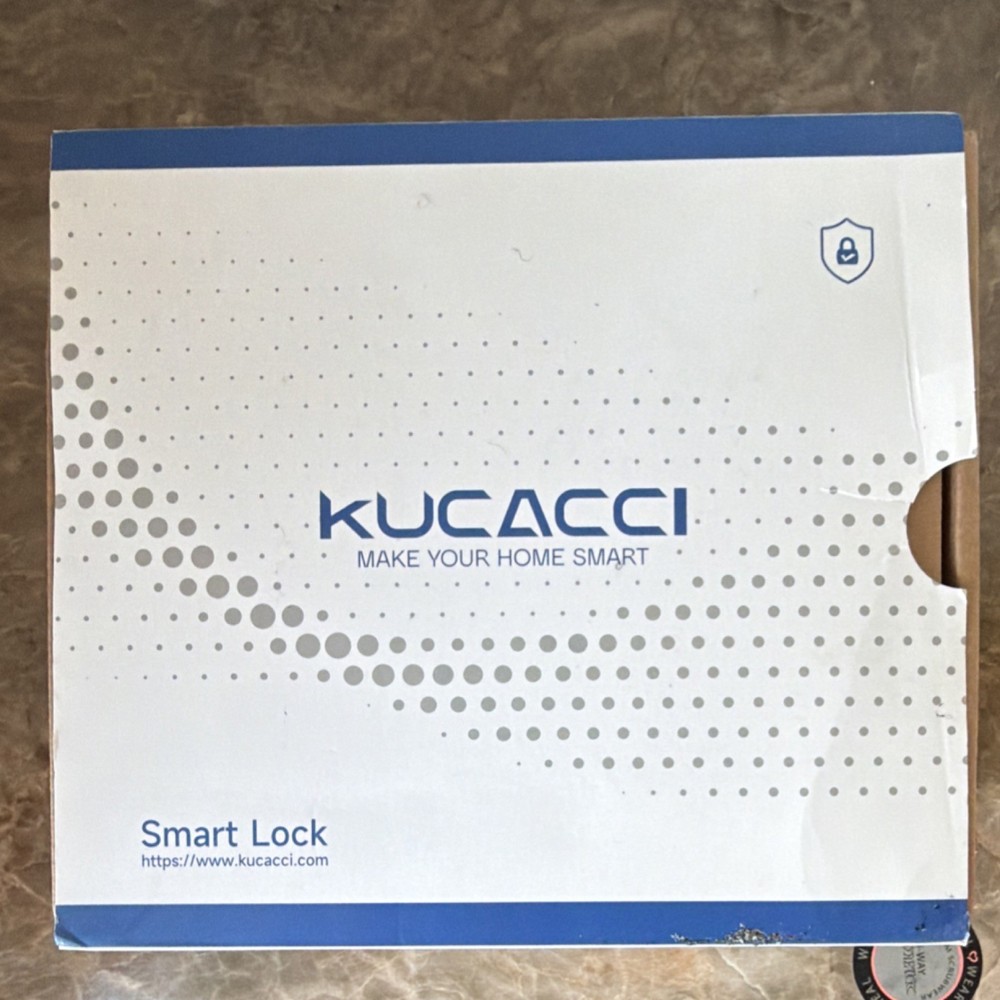 Kucacci Smart Lock Keyless Entry Black Home Security System Uses 4 AA Batteries