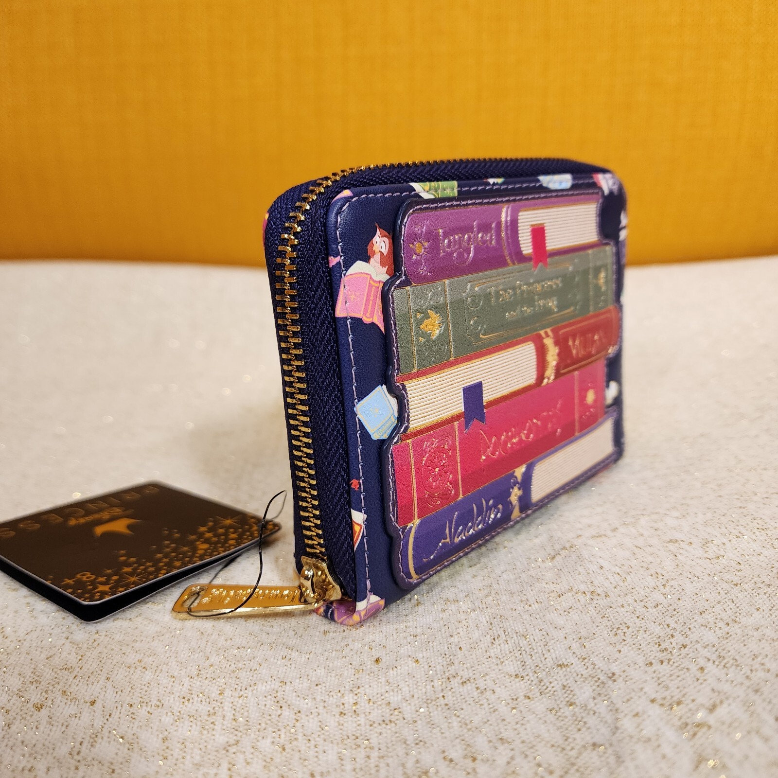 Loungefly Disney Princess Story Books Zip Around Wallet NEW