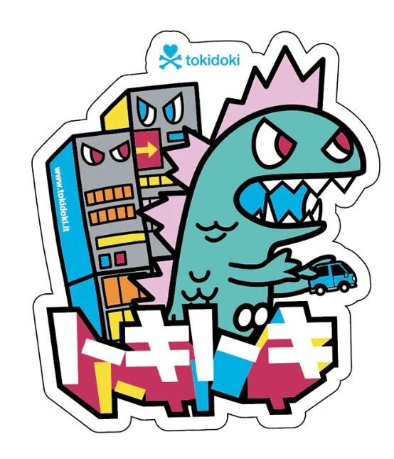 tokidoki sticker - Kaiju City