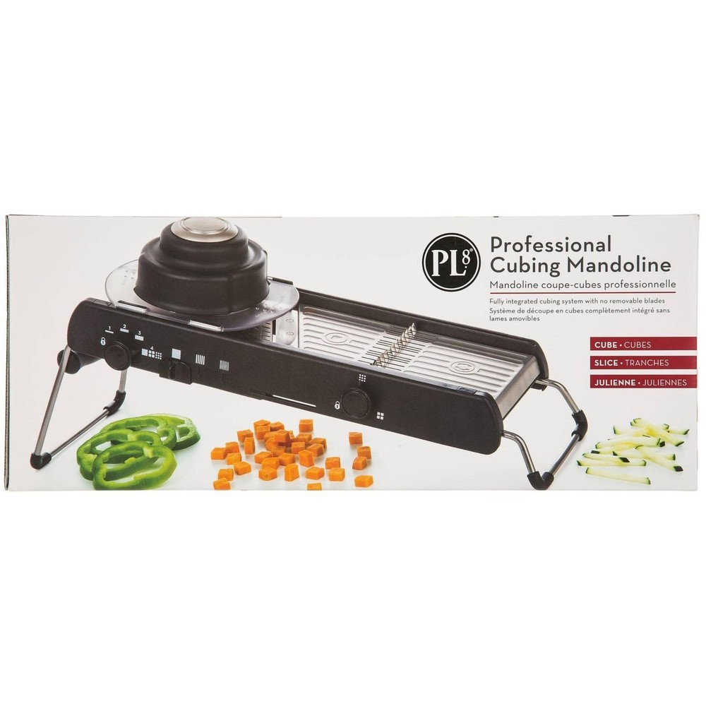 PL8 Professional Cubing Mandoline - Versatile Vegetable Slicer with Integrate...