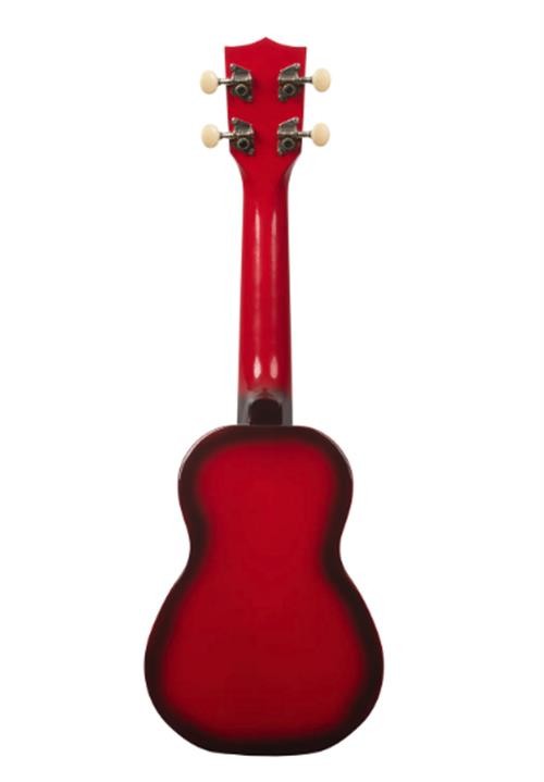 Kala Soprano Dolphin Ukulele - Red Burst