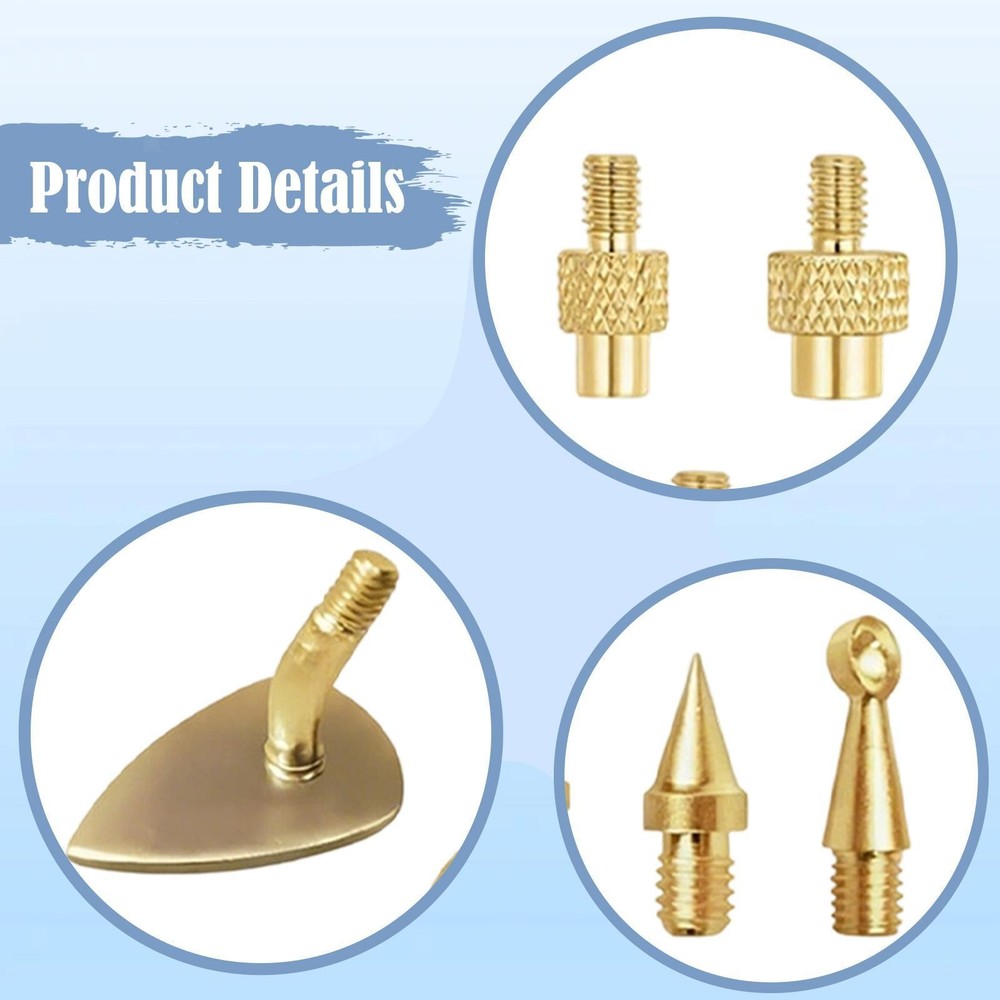 17 Pieces 3D Printer Smoothing Tool Kit Versatile Brass Soldering Iron Tips