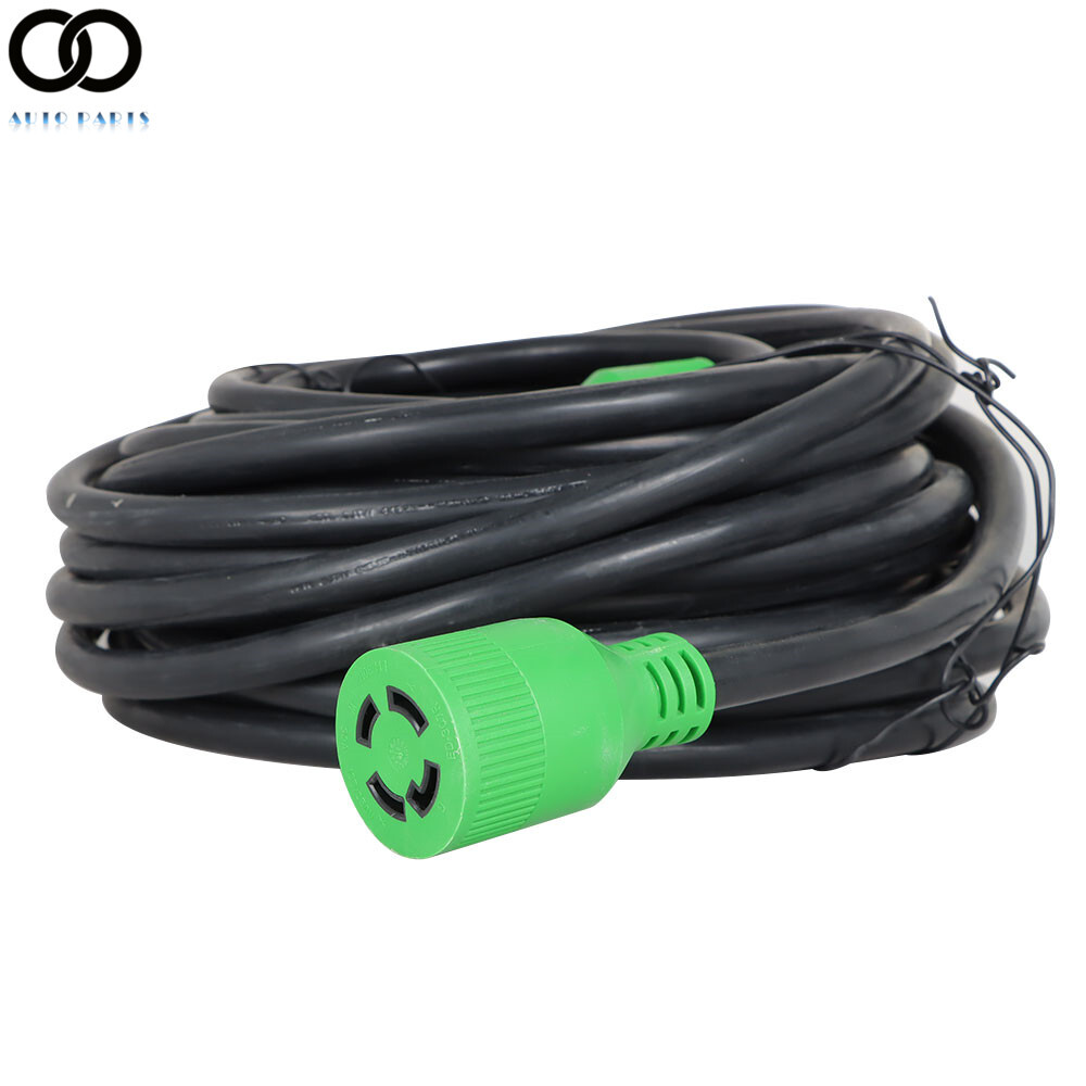 30 Amp 10~100FT Generator RV Extension Power Cord L14-30P/R 4 Prong Twist Lock