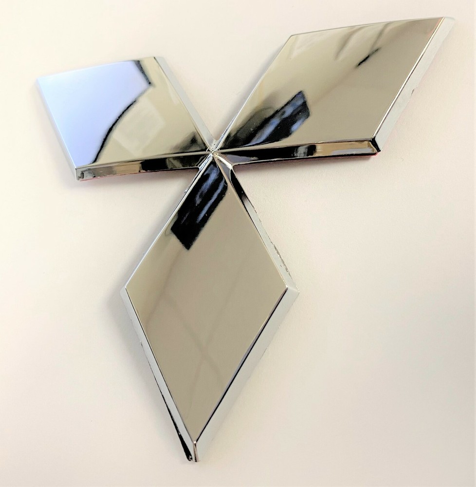CHROME M MITSUBISHI EMBLEM FIT ECLIPSE FRONT BADGE 2009-2012
