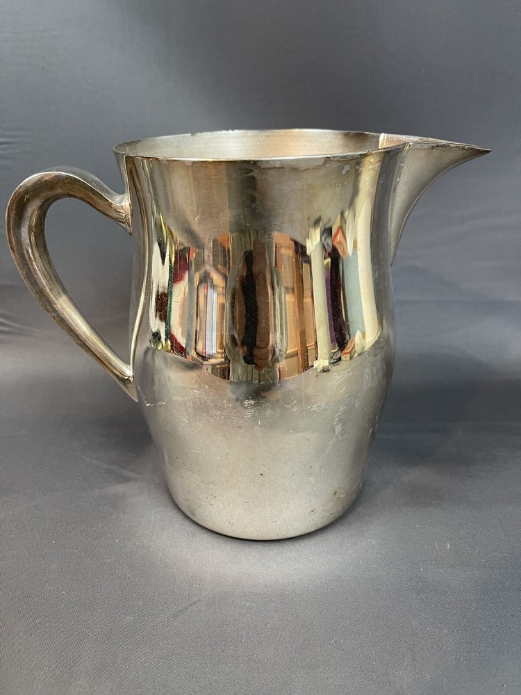Vintage Silverplate Pitcher Academy Silver on Copper 1950s