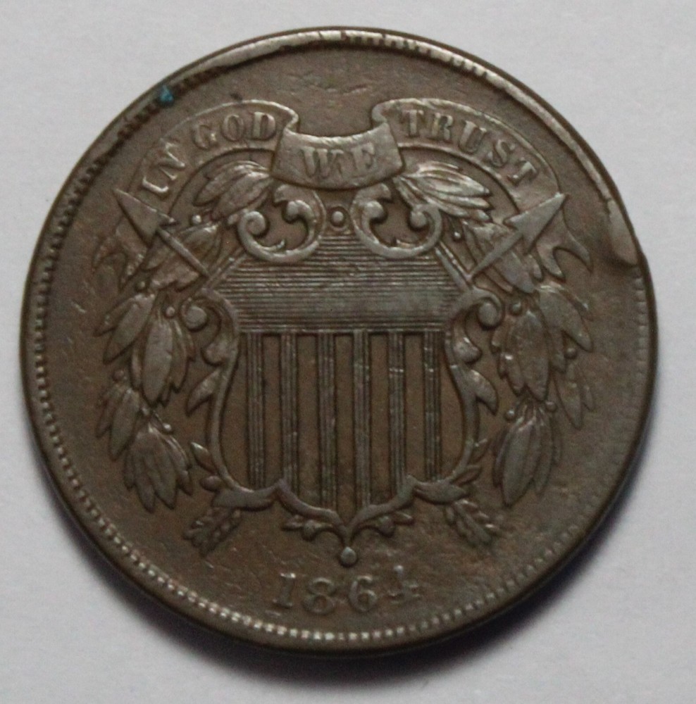 1864 2 Cent UM371