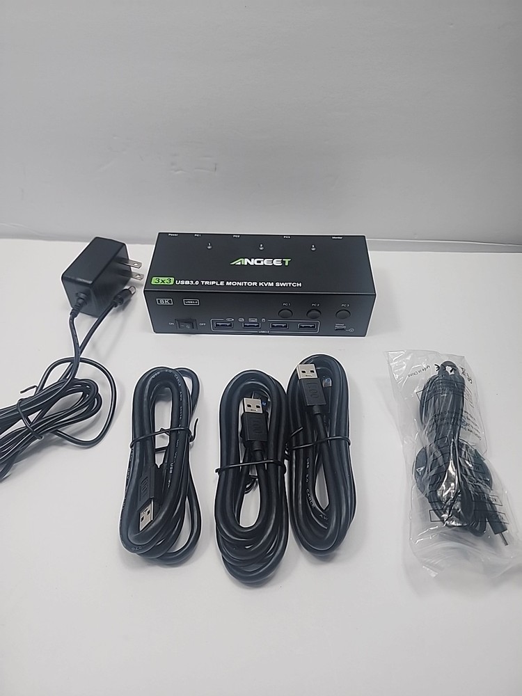 Angeet KVM Switch 3 Monitors