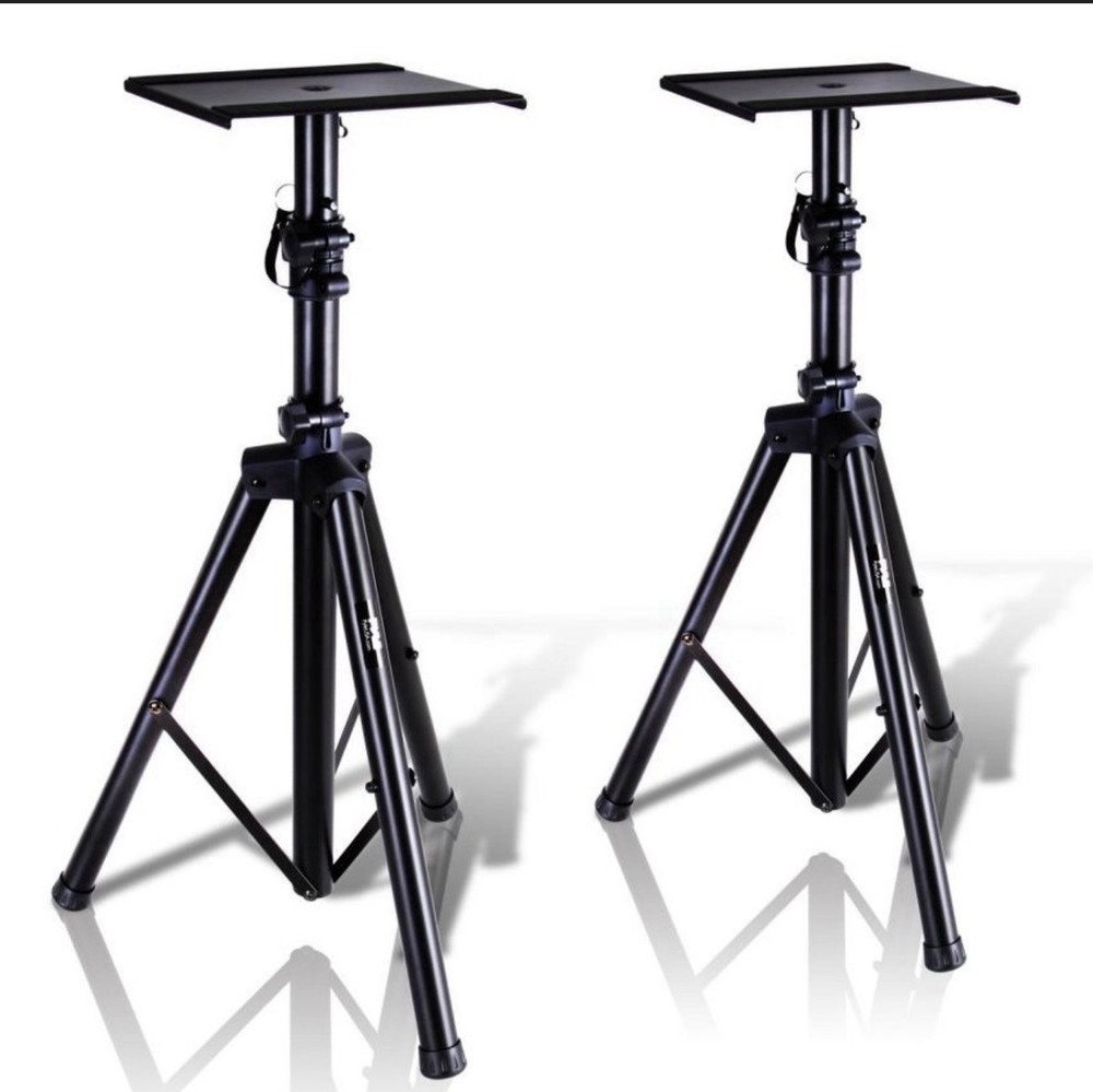 2 Pyle Universal Tripod Speaker Stand Mount Holder, Adjustable Height.(READ****)