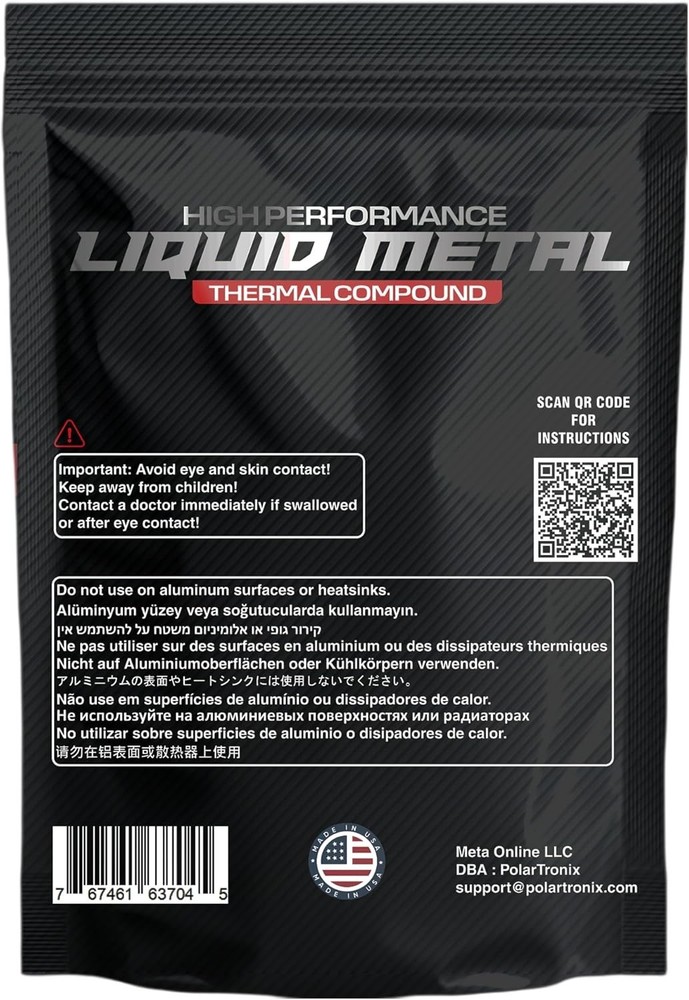PS5 Over Heating Problem Solver 1.5 Grams Liquid metal thermal paste CPU, GPU