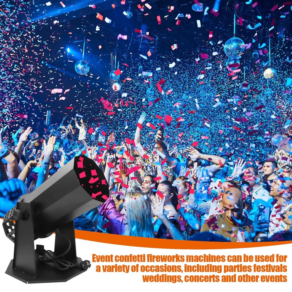 Confetti Machine, Professional Electric Confetti Launcher, DMX/Remote Control