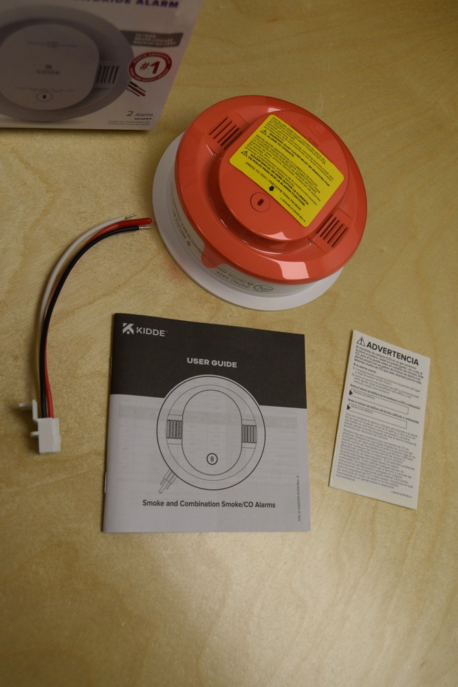 Kidde Hardwired Smoke & Carbon Monoxide Detector, Interconnectable, 2 Pack, New