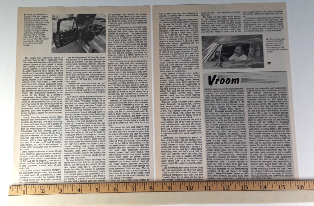 1963 CORVETTE Z06 ORIGINAL 1988 ARTICLE