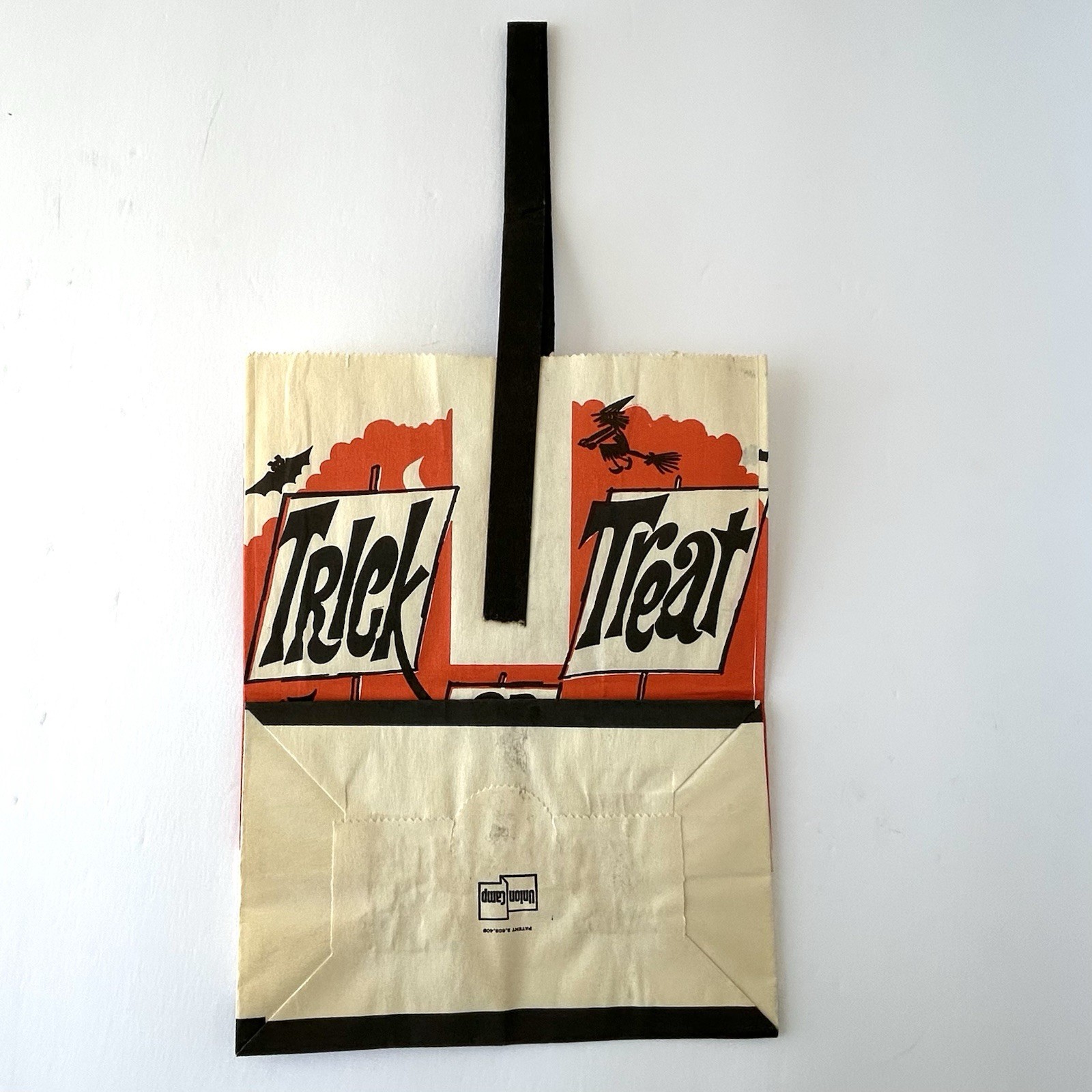 Original Vintage Orange Crush Halloween Trick or Treat Paper Bag Union Camp