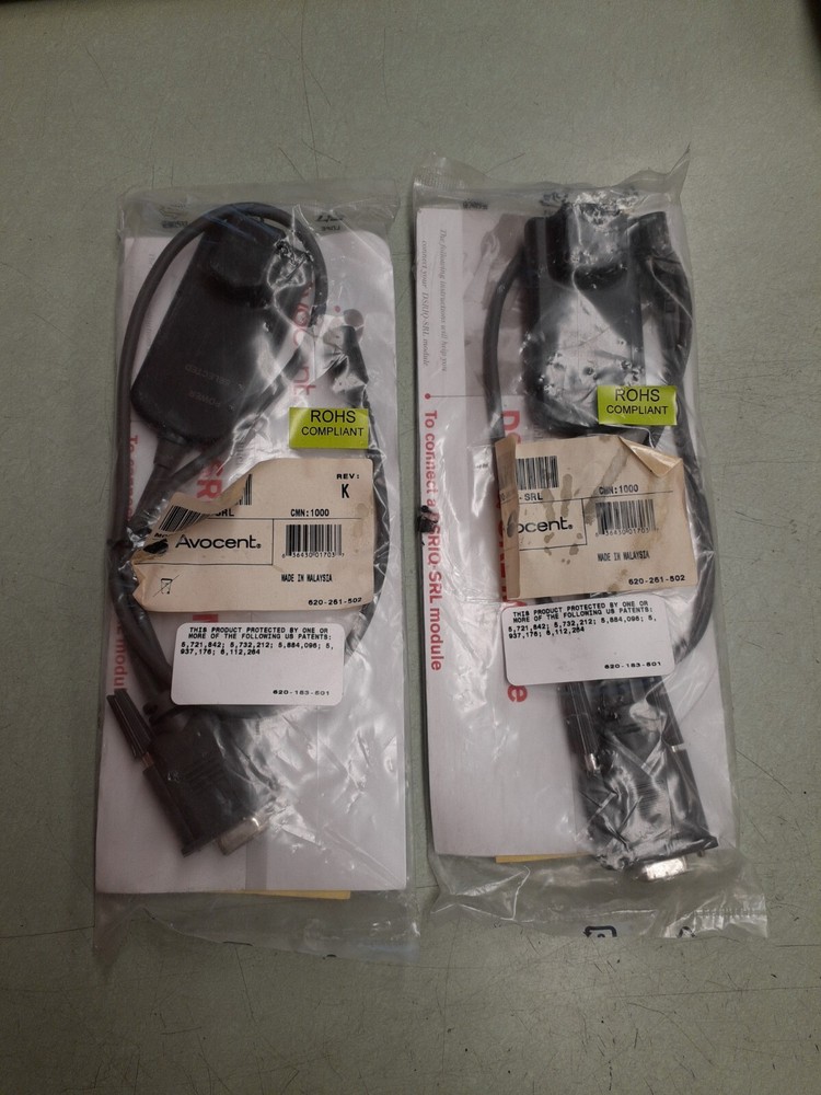 (2) Avocent DSRIQ-SRL Server Interface Module for VT100 Serial Devices