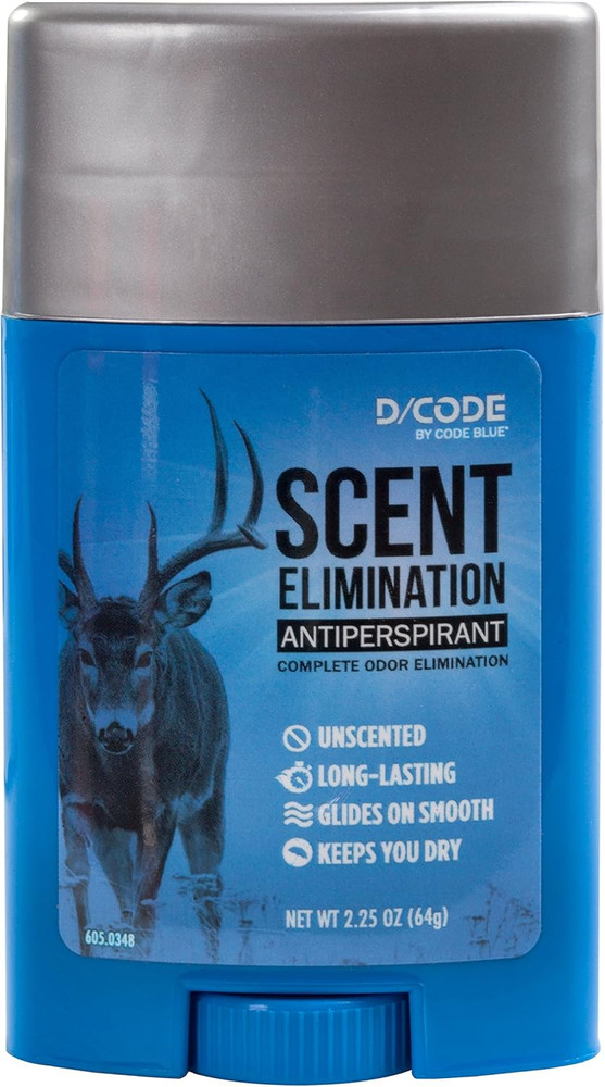 Code Blue Scent Elimination Antiperspirant, Unscented - Hunting Deodorant