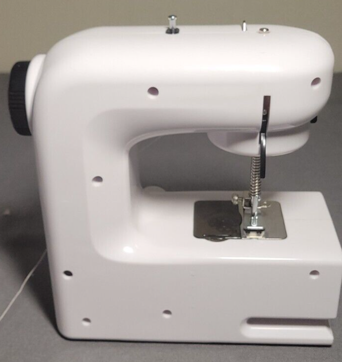 Mini Sewing Machine for Beginners, Two Speed Adjustment with Lights, Foot Pedals