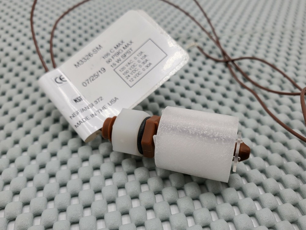 Madison M3326-SM Liquid Level Float Switch 15 VA SPST, 3/8"-16 UNC, 50 psig