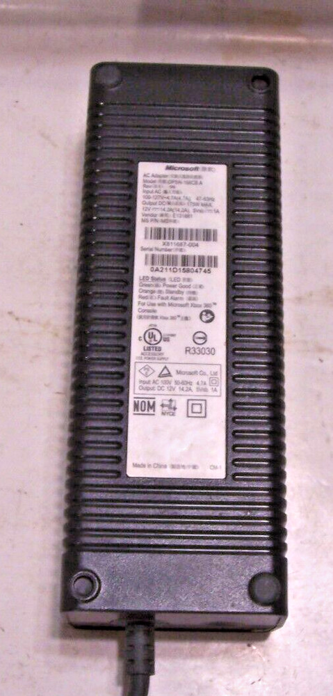 Microsoft Xbox 360 Console AC Adapter Model DPSN 168CB ANo AC cord