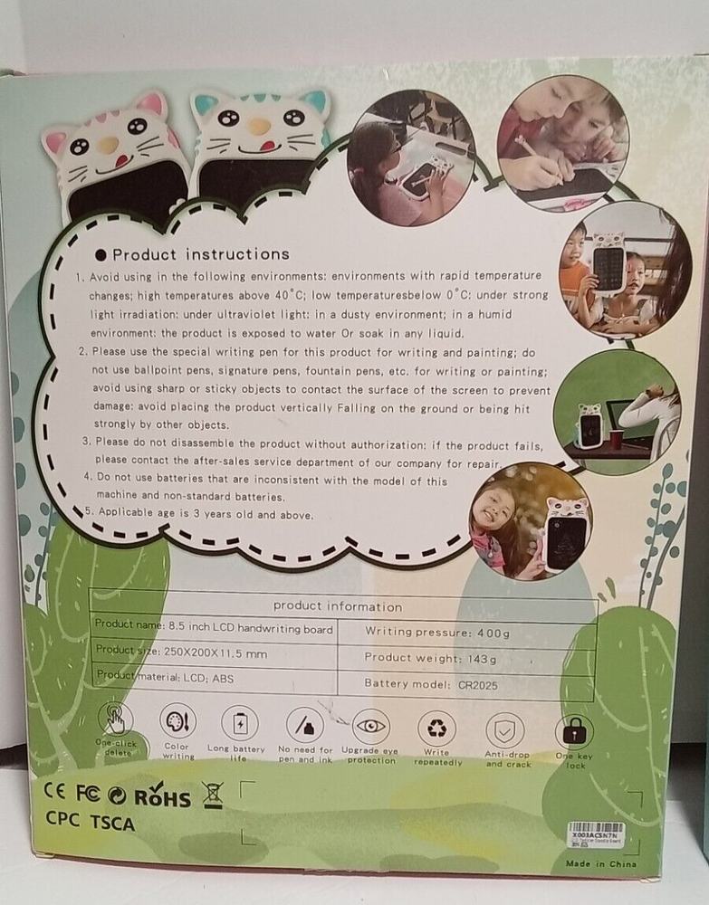 LCD WRITING TABLET FOR KIDS 2 PACK