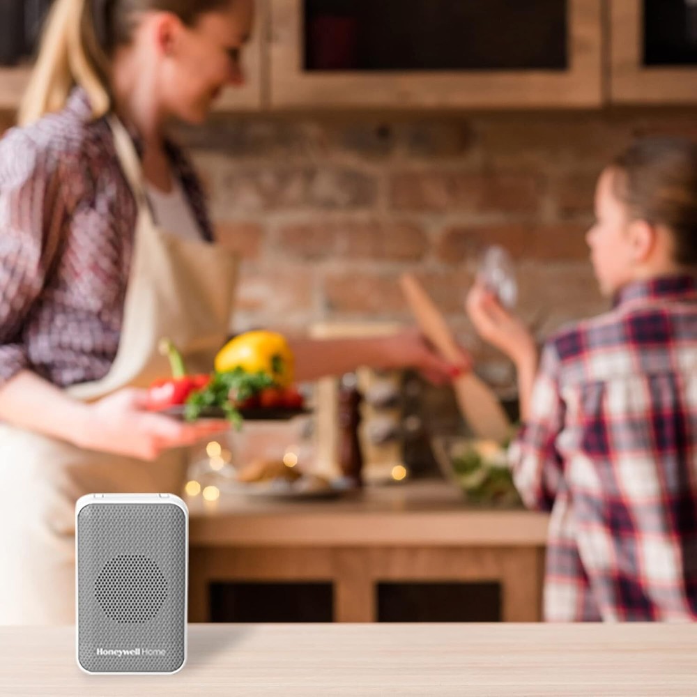 Portable Wireless Doorbell with Push Button & Chimes