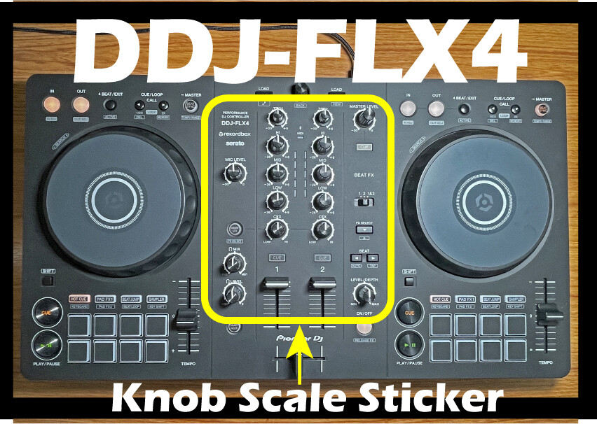 Scale cutting sheet for Pioneer FLX-4
