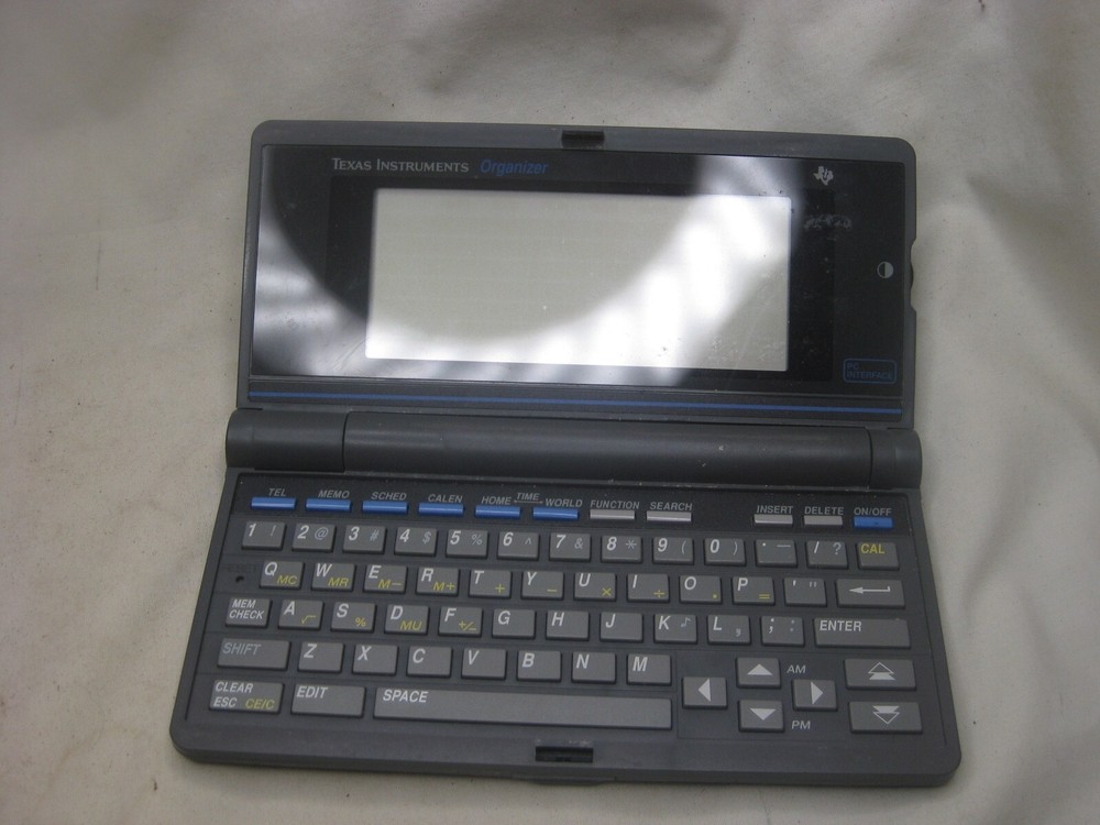 vintage Texas Instruments Organizer PC Interface PDA electronic calculator +