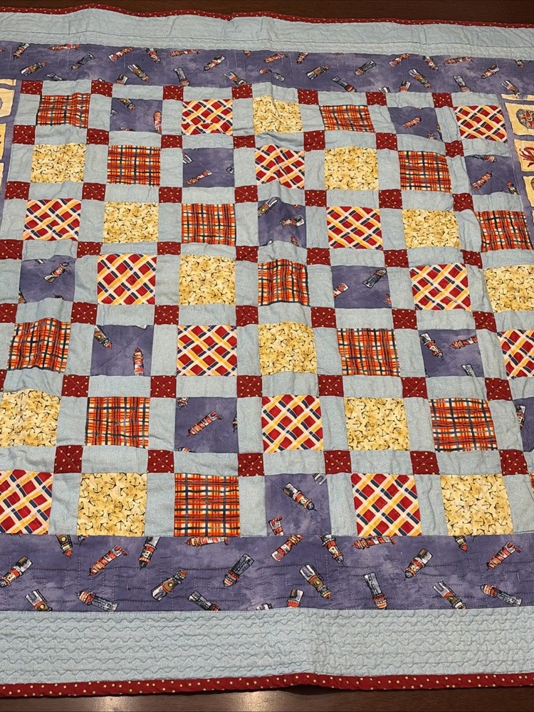 Double Sides Lighthouse Quilted Wall Hanging Completed