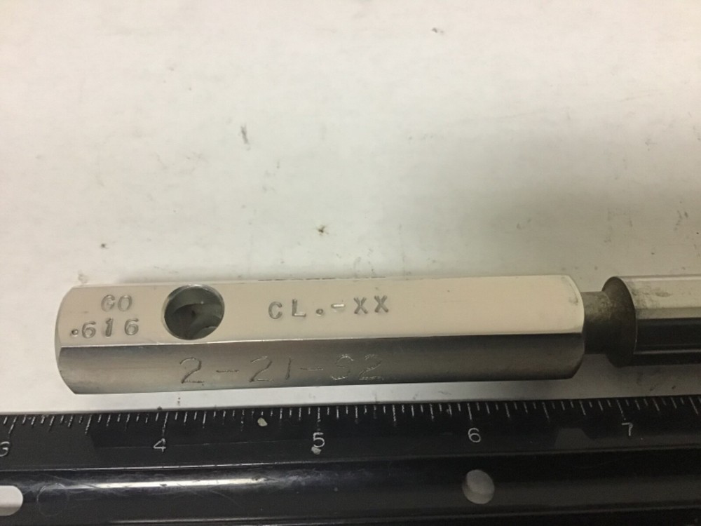 Used .616” Cylindrical Plug Gauge, Class -XX