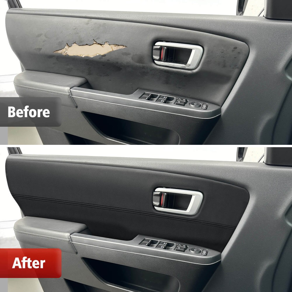 Insert Front Door Panel Cover Leather Replacement Honda Pilot 2009-2015 Black