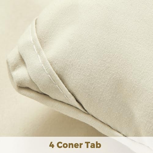 King Size Comforter Set Cream, 3 Pieces Bed Lightweight Solid Bedding