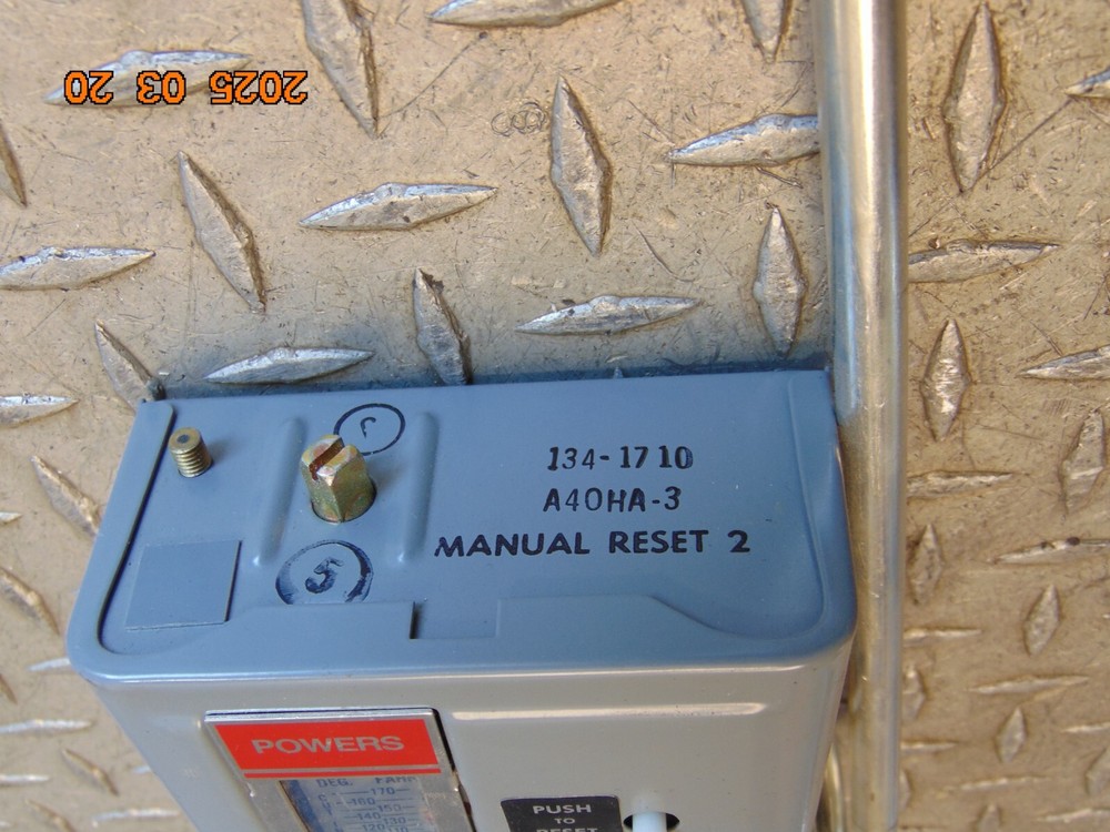 Powers 134-1710 Pneumatic Temperature Control