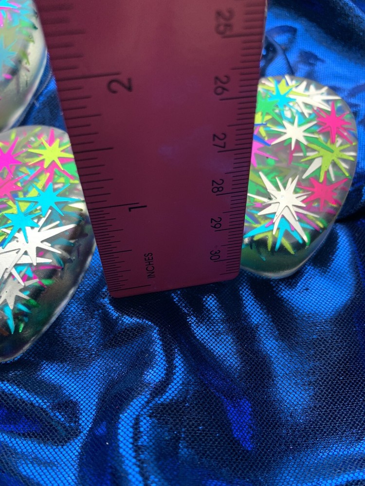 Handmade Starburst Heart Magnets.