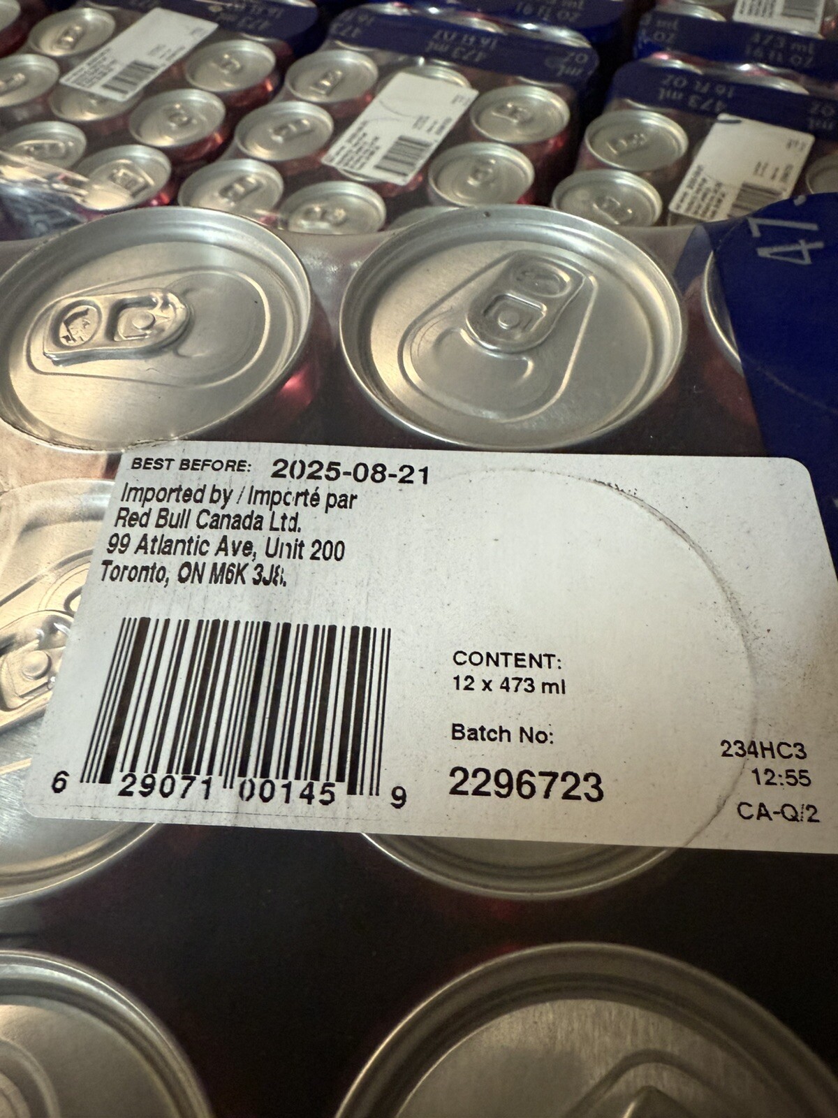 Red Bull Peach Nectarine 16 Fl Oz, (473 mL) 12 Cans Discontinued HARD FIND 🍑