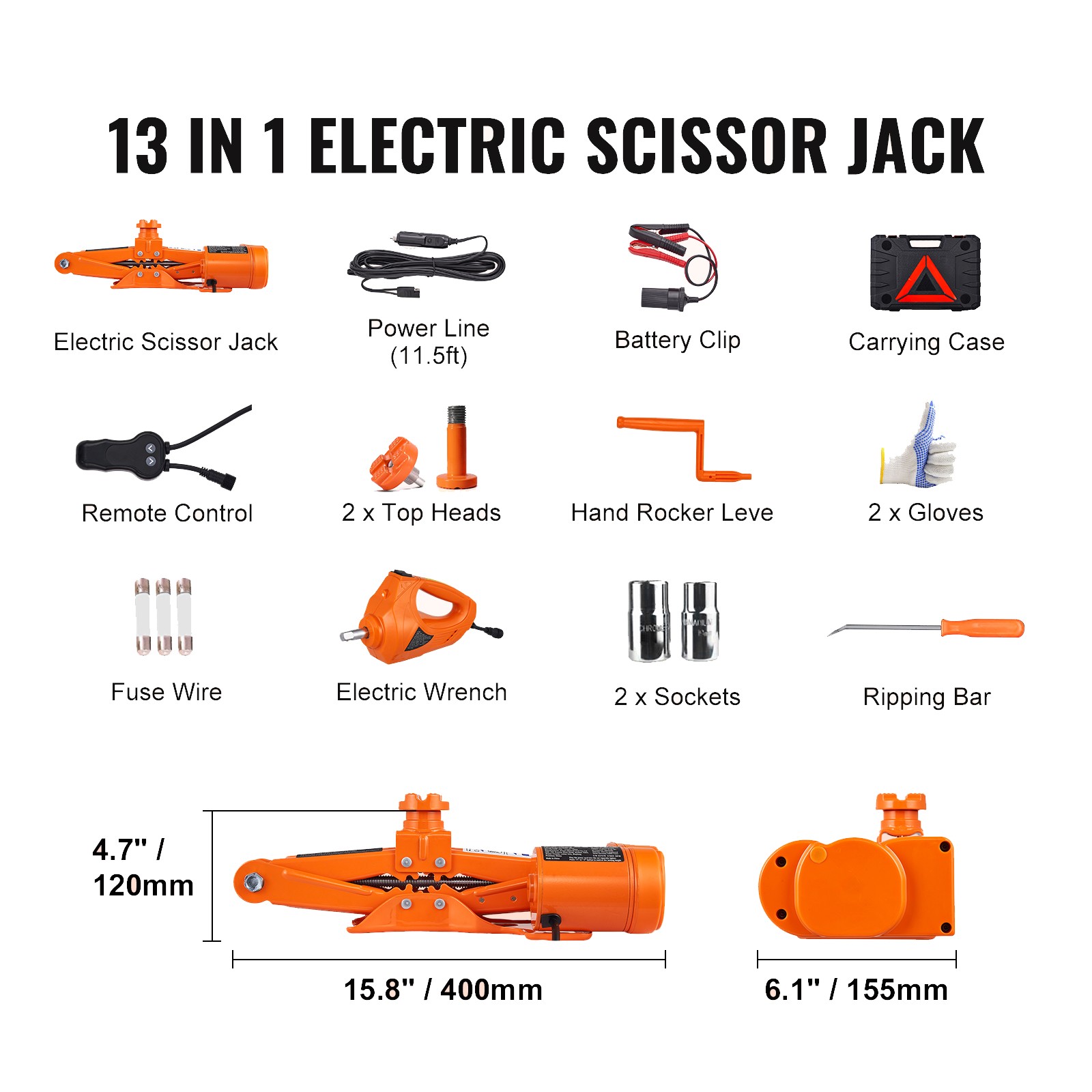 Electric Car Jack Floor Jack 3 Ton Electric Scissor Jack Car Repair Tool
