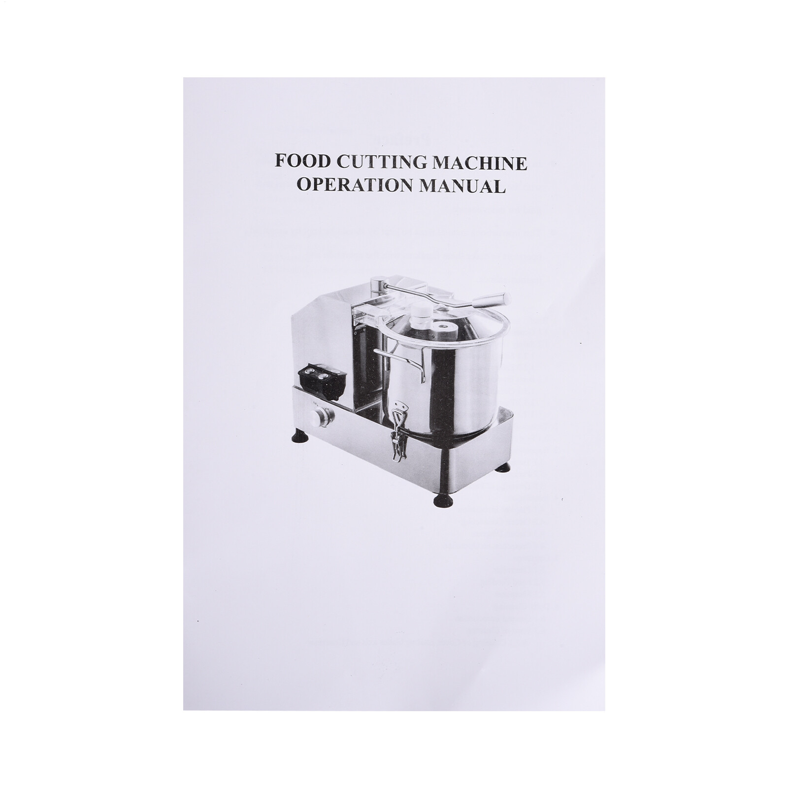 1500W Commercial Food Processor Stainless Steel Electric Vegetable Meat Chopper-