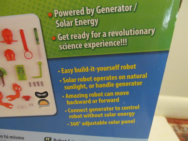 Greenex Scientific Robot Solar Powered Educational Kit, Item 36507