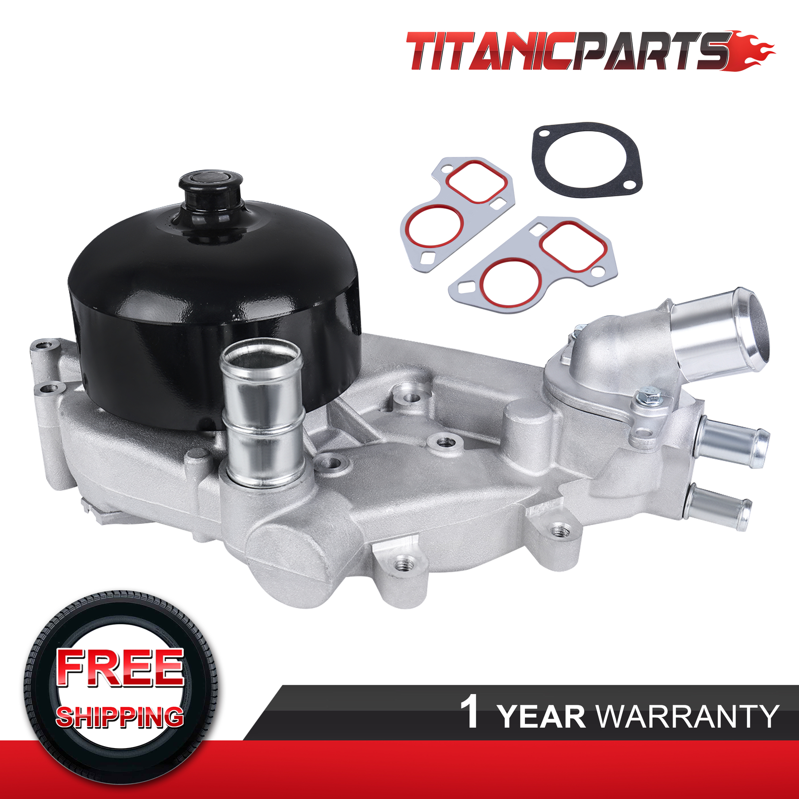 Water Pump With Thermostat For Chevy Camaro Pontiac Firebird V8-5.7L LS1 LS6