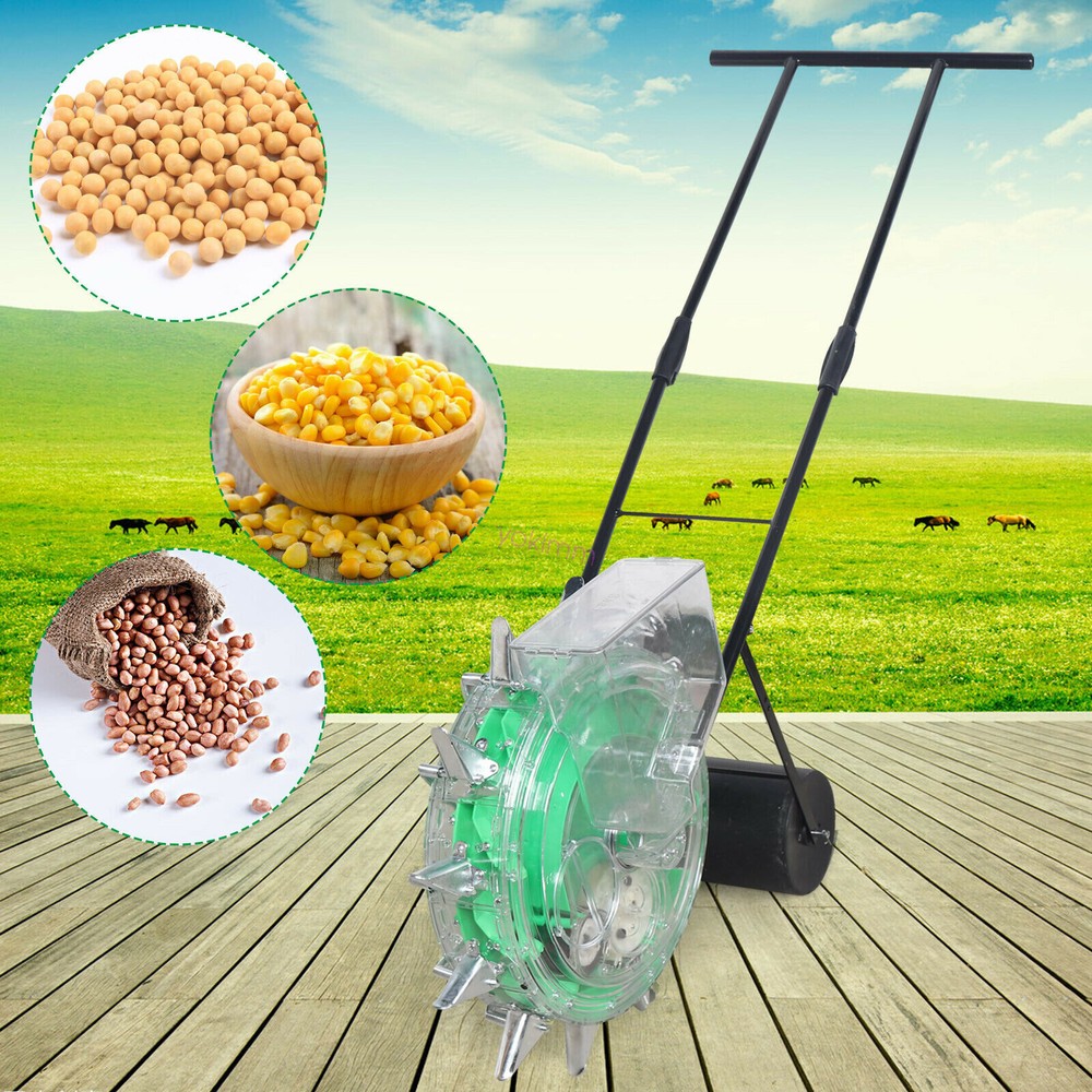 Hand-push Roller Seeder Peanut Corn Fertilizer Applicator Manual Seeding Tool