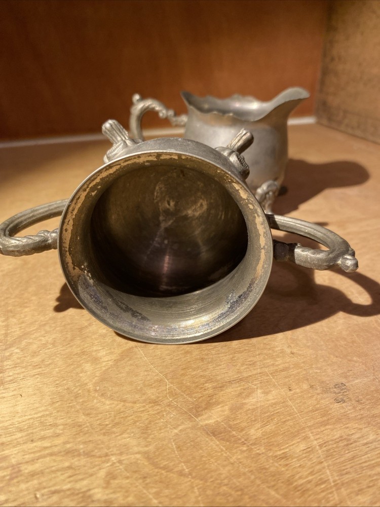 Creamer & Sugar Silver Metal UNBRANDED