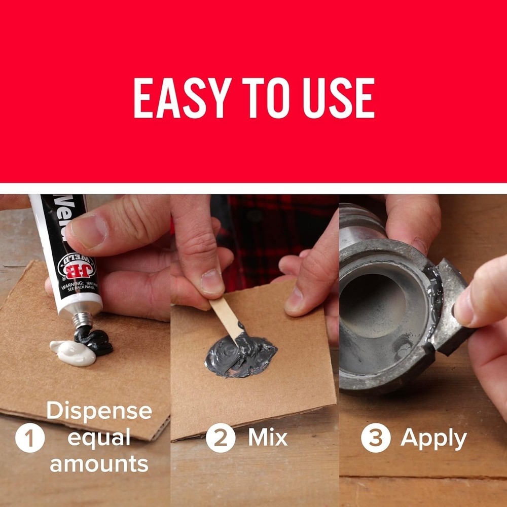 2 oz KwikWeld Quick Setting Epoxy - Strong, Paintable & Sandable Repair Solution