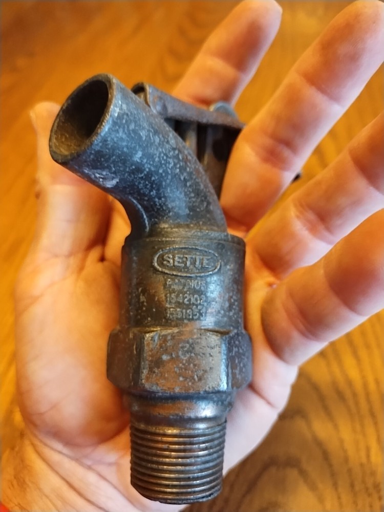 Sette Spigot Imperial Brass Mfg. 1" Thread Lock Spring Handle USA